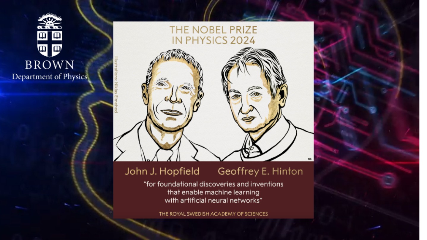 2024 Nobel Prize in Physics Awarded Department of Physics Brown